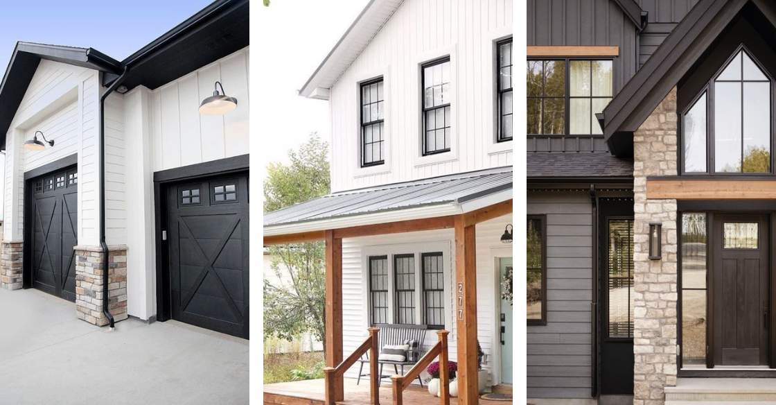 Here are modern farmhouse exteriors must haves list for any new build or when you are updating your older farmhouse!