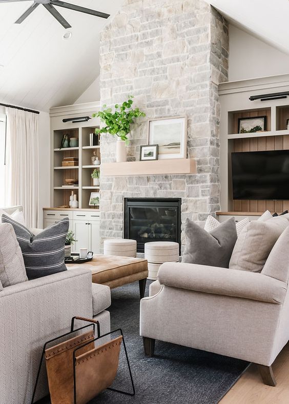 Best Farmhouse Living Rooms for 2023; here are some of the best farmhouse living room designs we will see more of in the coming year!