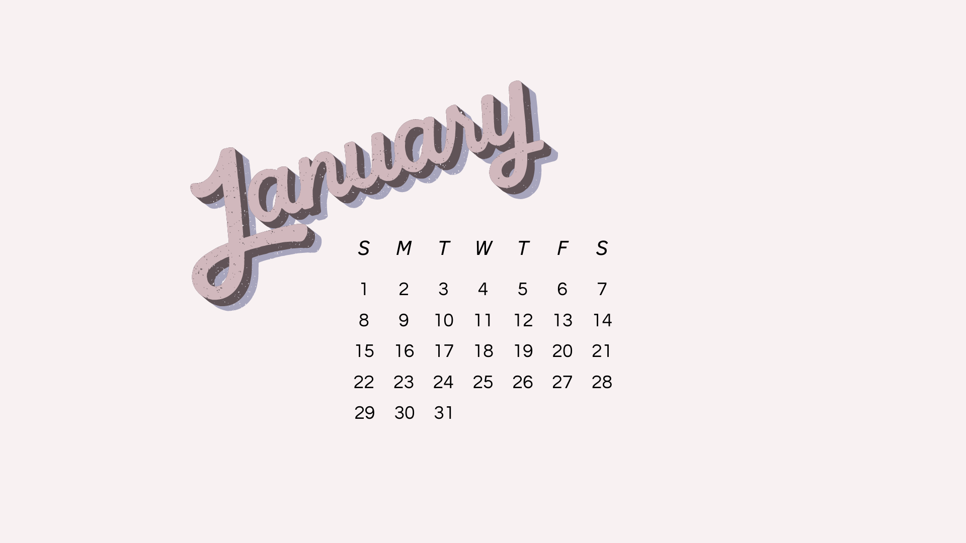 JANUARY 2023 desktop calendar backgrounds;  Here are your free January backgrounds for computers and laptops. Tech freebies for this month!