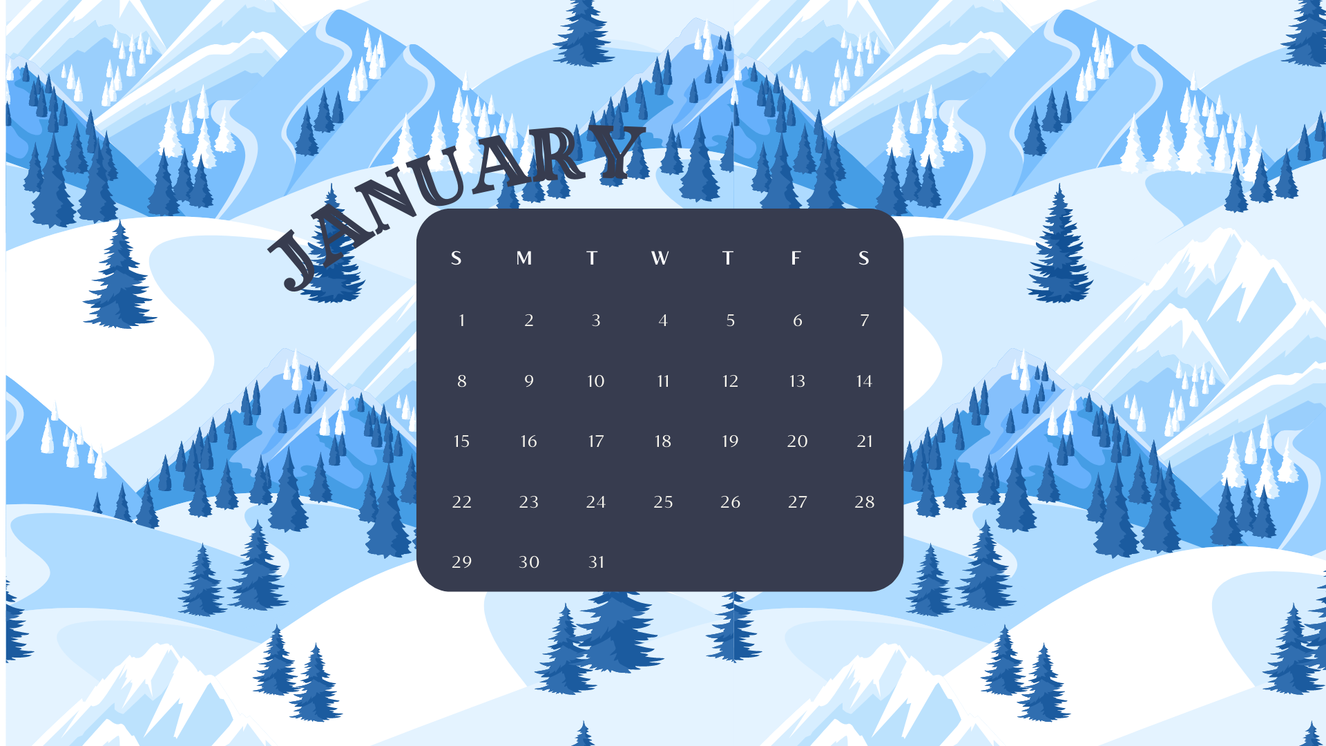 JANUARY 2023 desktop calendar backgrounds;  Here are your free January backgrounds for computers and laptops. Tech freebies for this month!