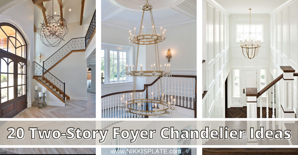 Two Story Foyer Chandelier Ideas; beautiful two story foyer chandelier light fixtures that work great for large living rooms or any entryway!