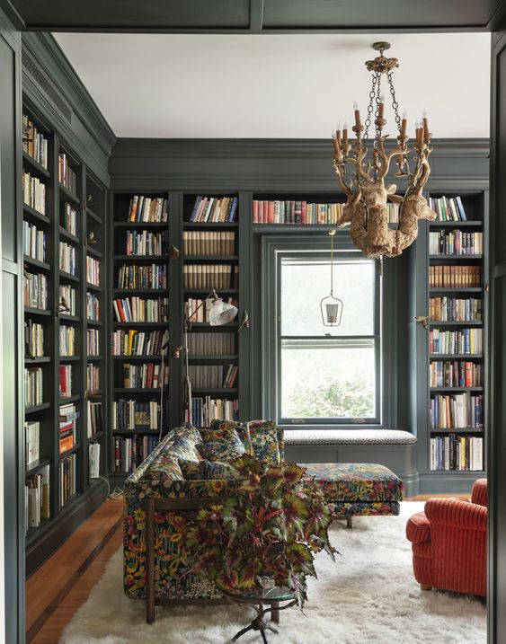 Beautiful Home Library Ideas; If you want to start your own home library, these 30 examples of bookshelves and display shelves will give you plenty of inspiration.
