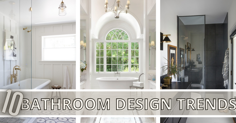 Top 10 Bathroom Trends You Will LOVE; bathroom trends, bathroom decor trends, small bathroom design, bathroom renovation trends, and more!