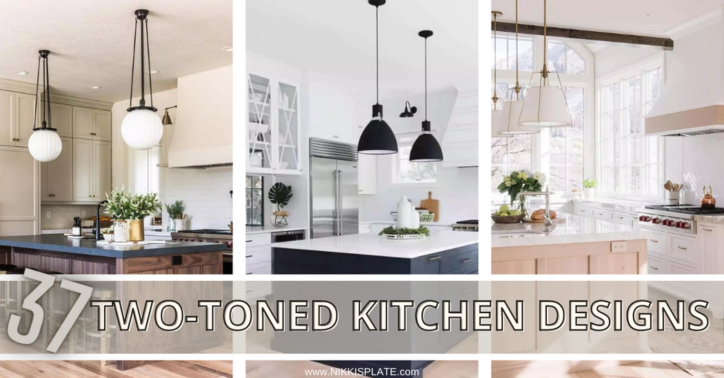 Beautiful Two-Toned Kitchens; here are 30 two-colored kitchen designs to spark renovation inspiration!