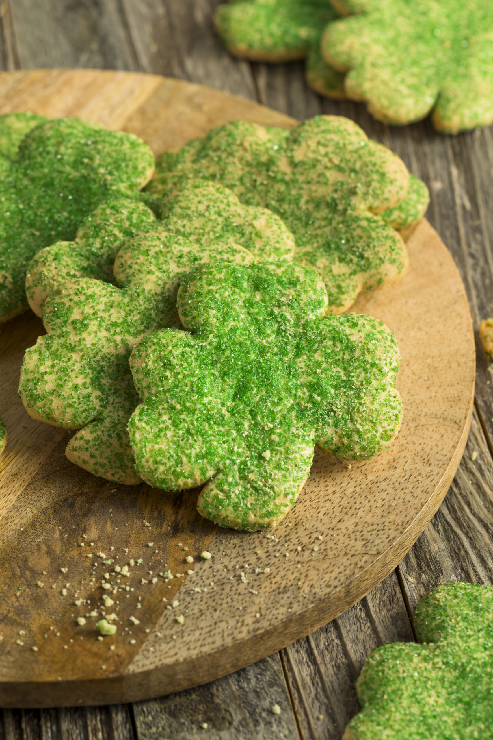 Homemade Green Shamrock Cookies for St Patricks Day - Top 10 St. Patrick's Day Dessert Recipes; St. Patrick's day recipes for desserts along with other green recipes for this Irish holiday!