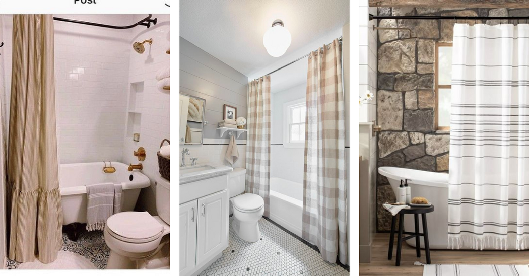 Farmhouse Shower Curtain Ideas; Farmhouse shower curtains are a great way to bring country life into your bathroom. Here are Farmhouse style shower curtains for your own bathroom!