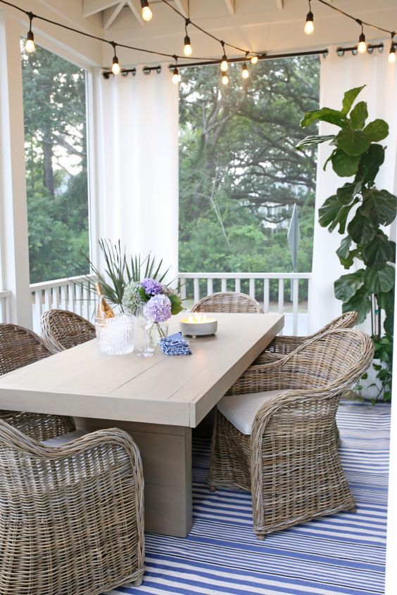 Screen Porch Ideas On A Budget; A screen porch provides a place to cool off in the shade during the heat of the summer. These inexpensive screen porch ideas on a budget will help you transform your deck into a cool spot where you can relax.