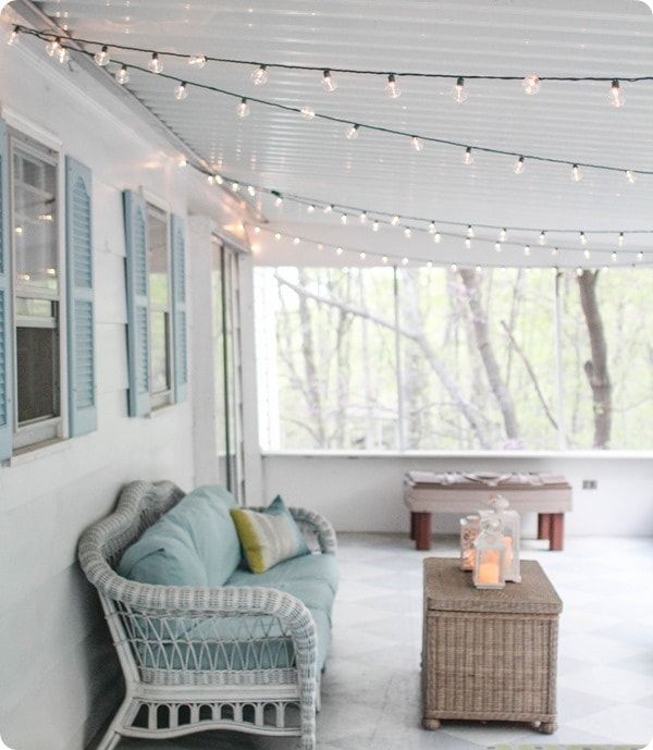 Screen Porch Ideas On A Budget; A screen porch provides a place to cool off in the shade during the heat of the summer. These inexpensive screen porch ideas on a budget will help you transform your deck into a cool spot where you can relax.