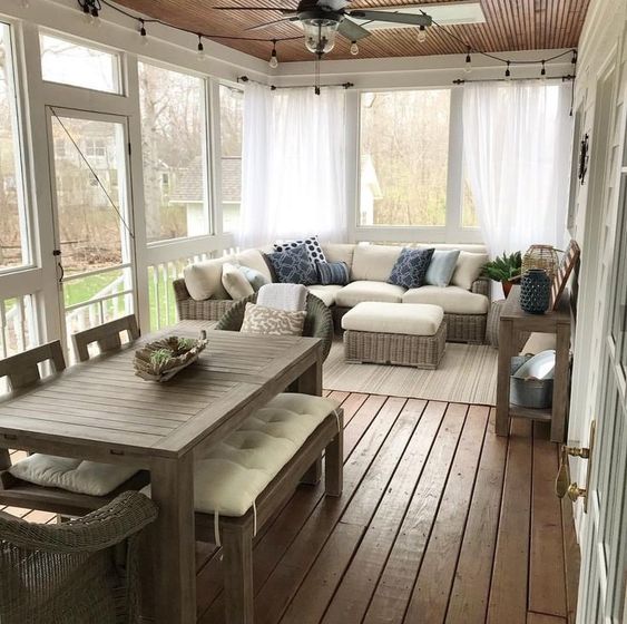 Screen Porch Ideas On A Budget; A screen porch provides a place to cool off in the shade during the heat of the summer. These inexpensive screen porch ideas on a budget will help you transform your deck into a cool spot where you can relax.