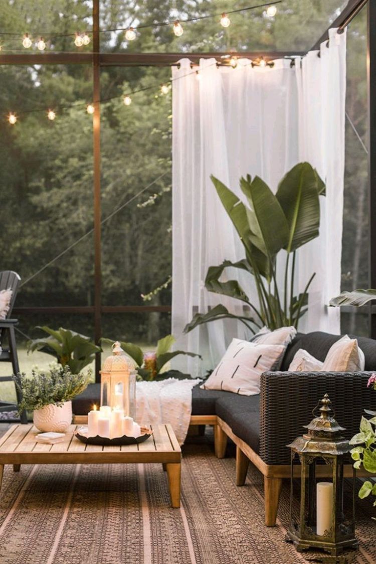 Boho Patio Furniture Ideas; The boho patio furniture ideas in this post include eclectic patio chairs, wall decor with rustic appeal, and even boho metal planters for your garden!