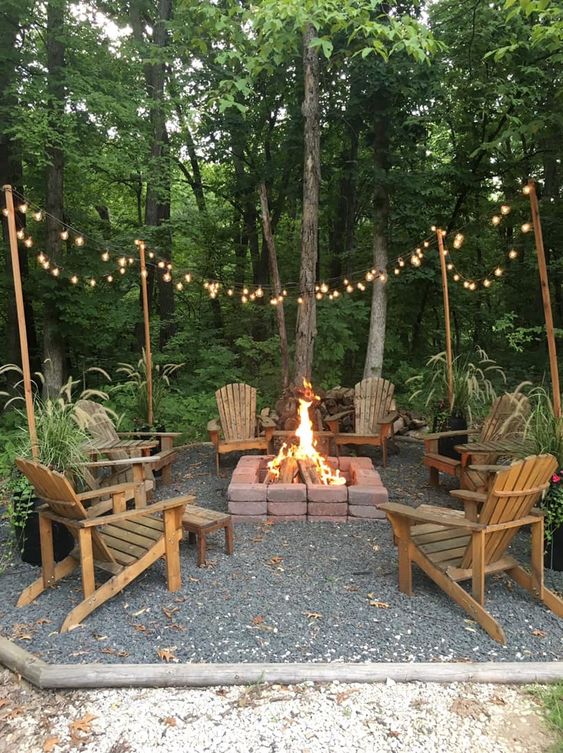 Rustic Fire Pit Ideas for Your Backyard; rustic backyard fire pit ideas to create your outdoor paradise this summer! All the rustic outdoor fire pit ideas you need in one spot!