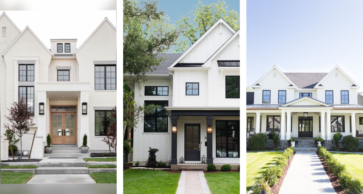 Modern Farmhouse exterior design blends the modern lines of a contemporary home with the warmth and rustic charm of an old-fashioned farmhouse. Here is everything you need to know!