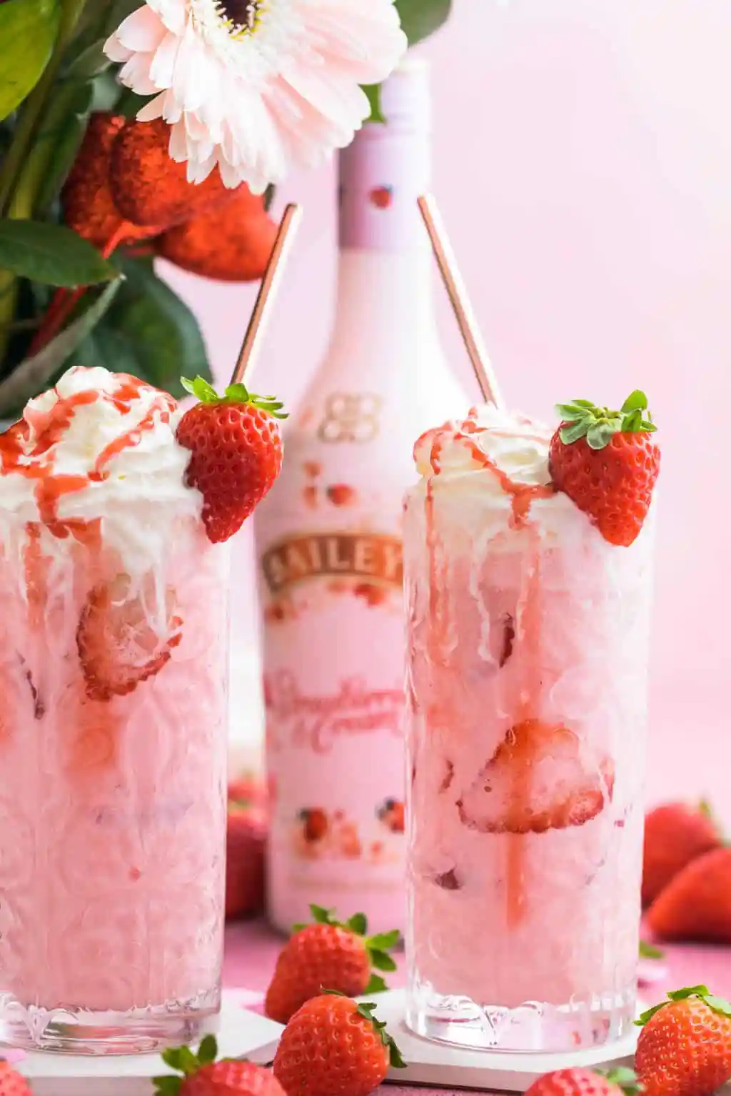 BAILEYS STRAWBERRIES AND CREAM PINK MUDSLIDE RECIPE - Looking for some tasty and colorful cocktail inspiration? Look no further than our round-up of the 10 most delicious pink cocktails! From refreshing fruity blends to classic favorites, there's something for every taste in this list. So why not mix things up and try one of these pretty pink drinks at your next gathering?