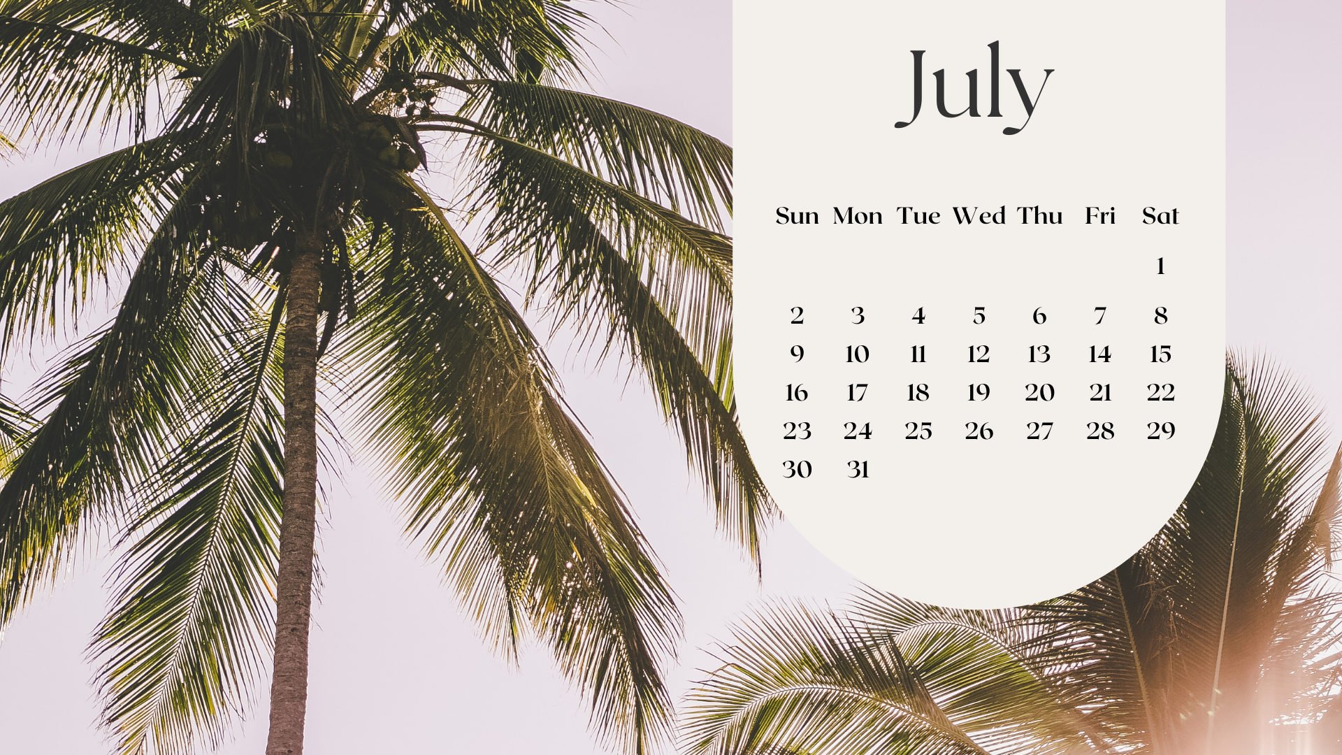 July 2023 desktop calendar backgrounds;  Here are your free July backgrounds for computers and laptops. Tech freebies for this month!