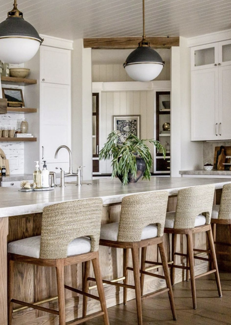 15 Proven Ways To Create a Modern Farmhouse Kitchen; how to create farm-like elements within a kitchen to achieve the overall modern farmhouse style.