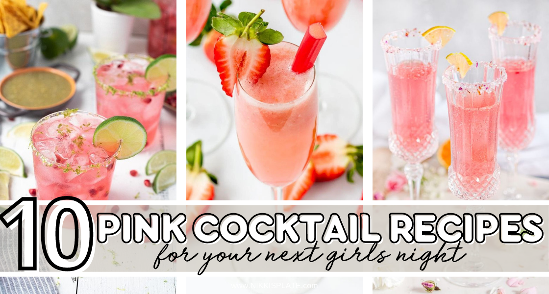 A round-up of the 10 most delicious pink cocktails! From refreshing fruity blends to classic favorites, there's something for every taste in this list.