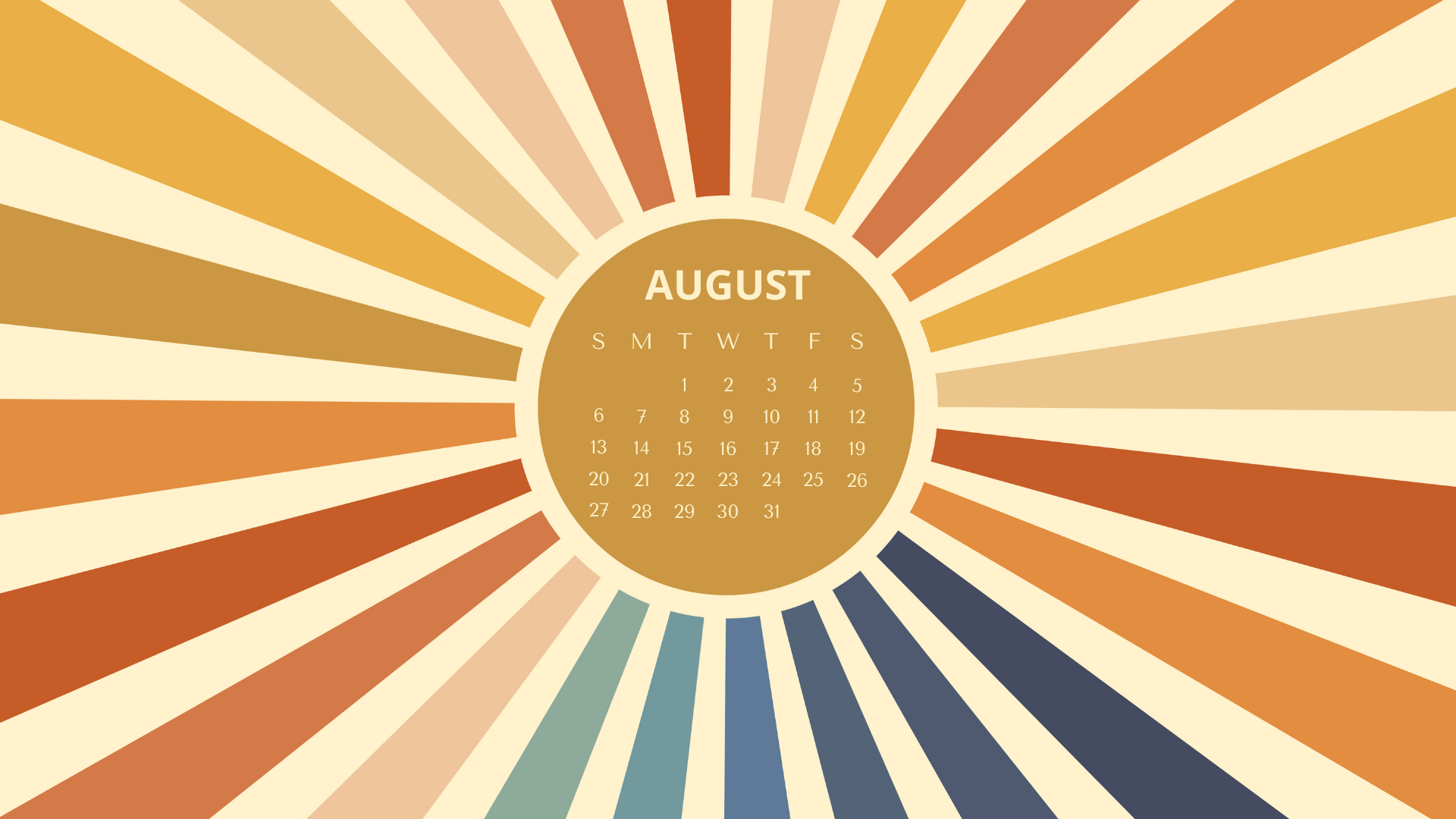 August 2023 desktop calendar backgrounds;  Here are your free August backgrounds for computers and laptops. Tech freebies for this month!