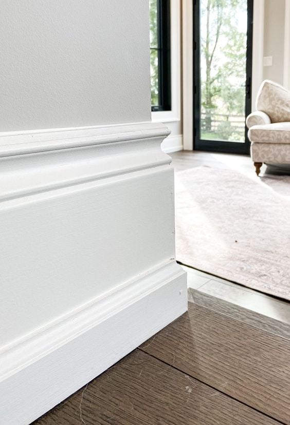 Modern farmhouse baseboard trim ideas; These types of wall trim are essential to spruce up your farmhouse, these styles can be customized according to your budget and taste.