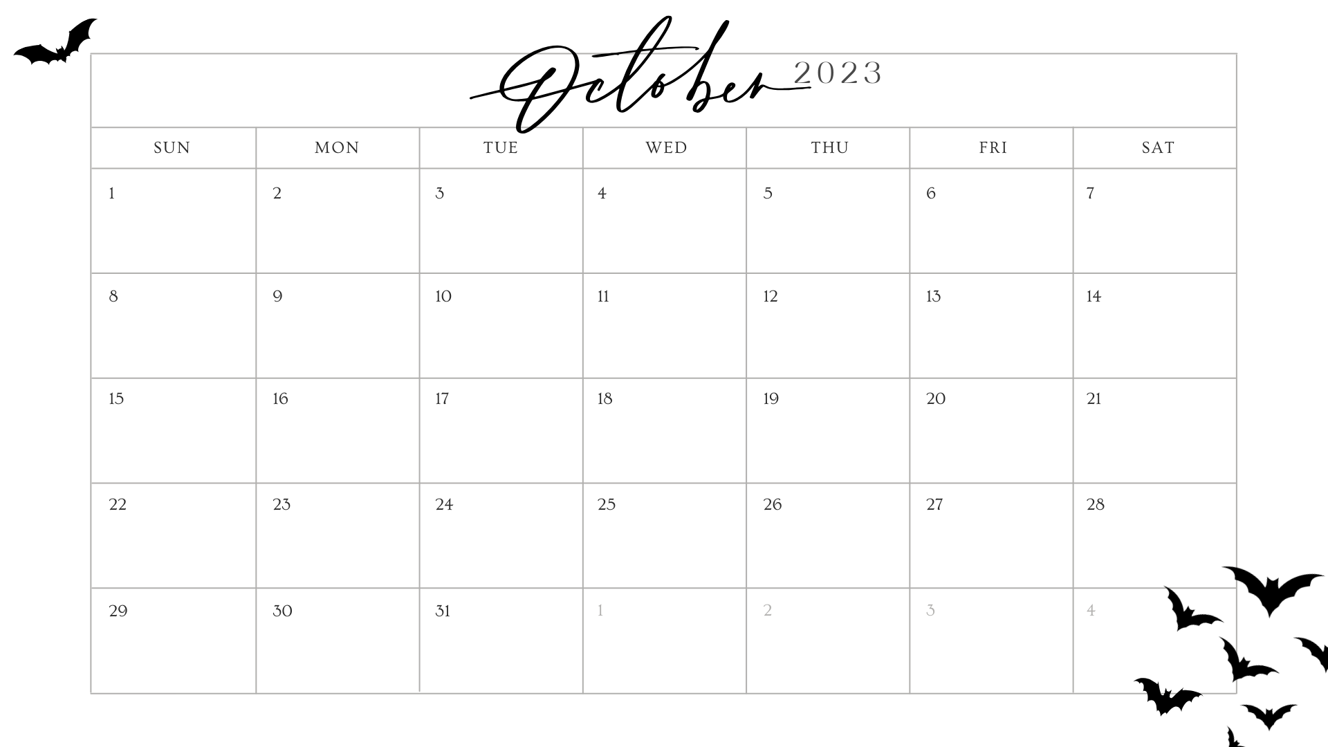Looking for a free printable October 2023 calendar? My blog post has got you covered! Stay organized and plan your month with ease using my downloadable Octocalendar. Grab a copy now and start planning your October today!