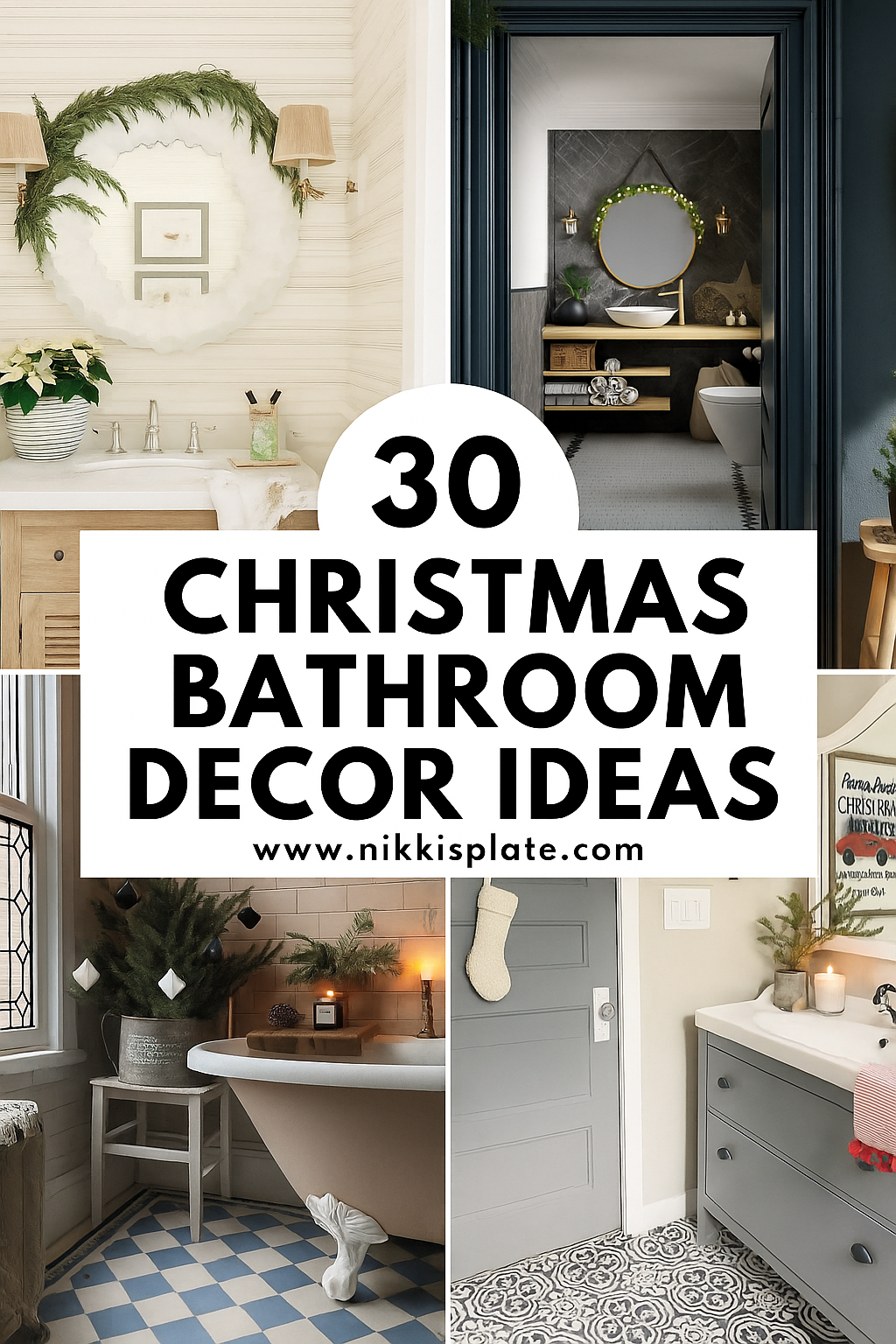 30 Christmas Bathroom Decor Ideas for a Festive Holiday Home