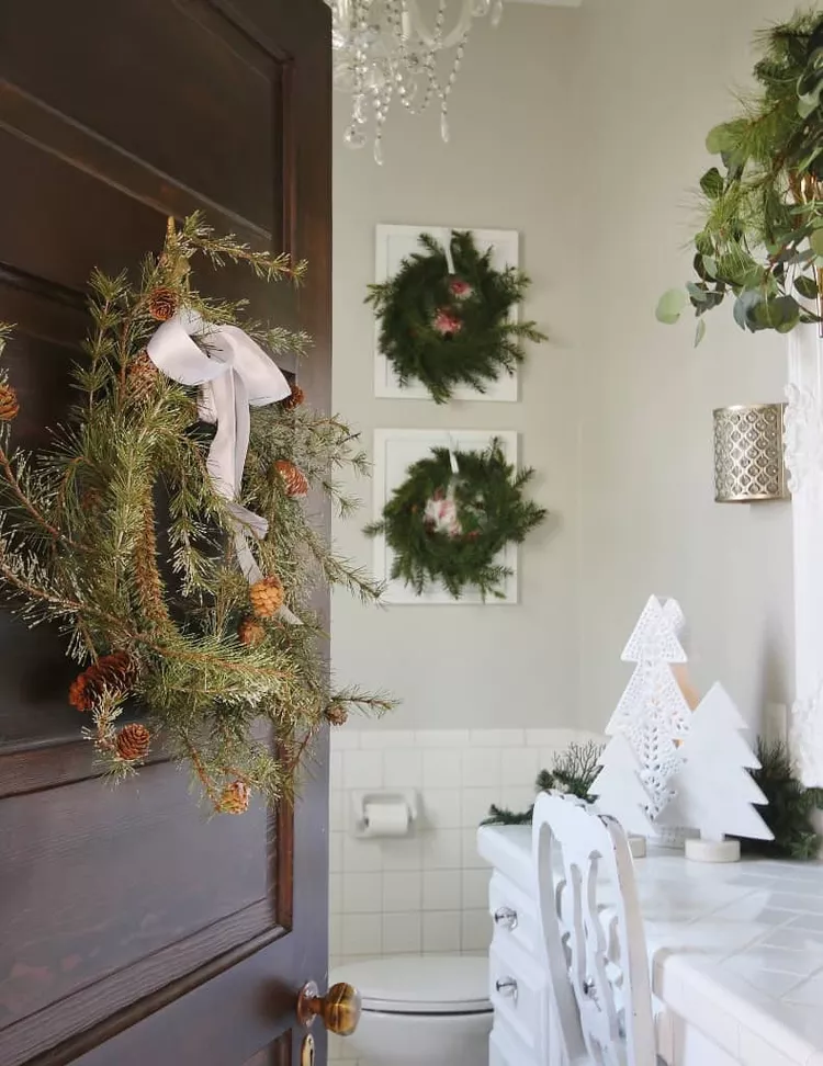 30 Christmas Bathroom Decor Ideas to Try This Season - Get into the festive spirit with these Christmas bathroom decor ideas! Discover unique and budget-friendly tips to transform your bathroom into a winter wonderland, bringing all the Christmas cheer right into your home!