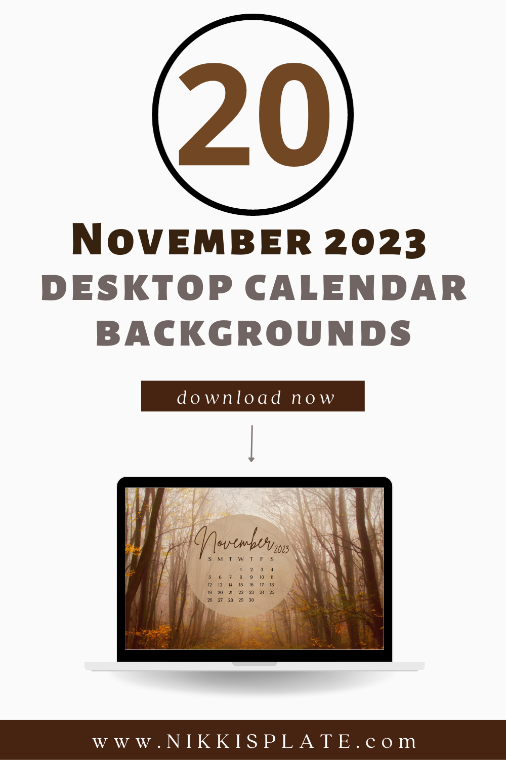 November 2023 desktop calendar backgrounds; Here are your free November backgrounds for computers and laptops. Tech freebies for this month!