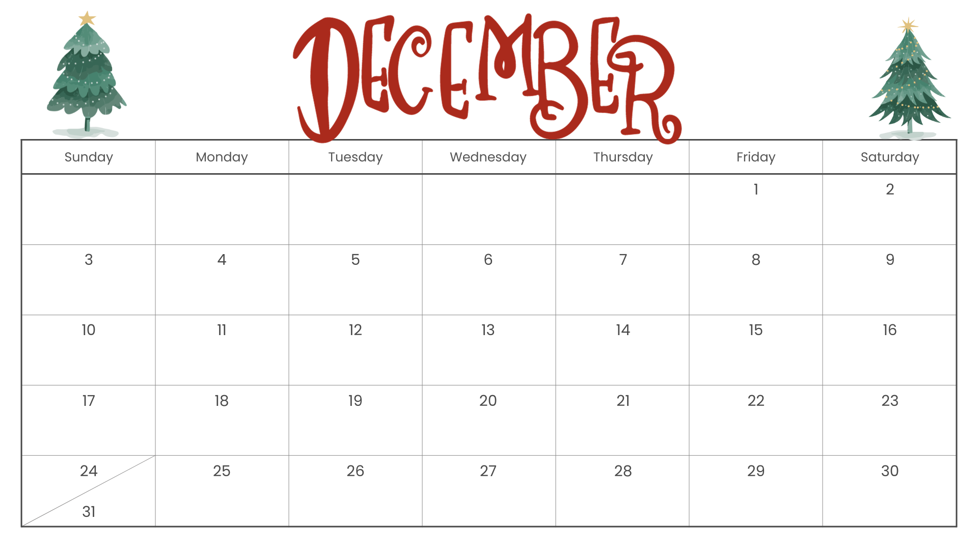 Looking for a free printable December 2023 calendar? Stay organized and plan your month with ease using my downloadable month December cute calendars. Sunday start blank December calendars and planners! Use as work or school calendars.