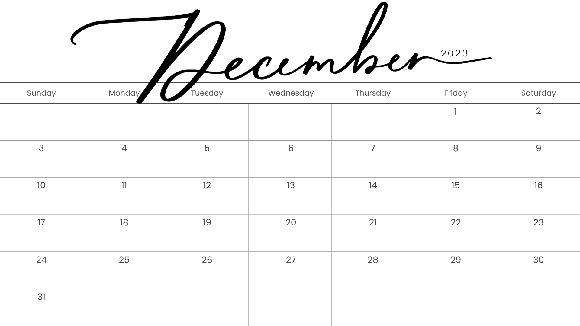 Looking for a free printable December 2023 calendar? Stay organized and plan your month with ease using my downloadable month December cute calendars. Sunday start blank December calendars and planners! Use as work or school calendars.