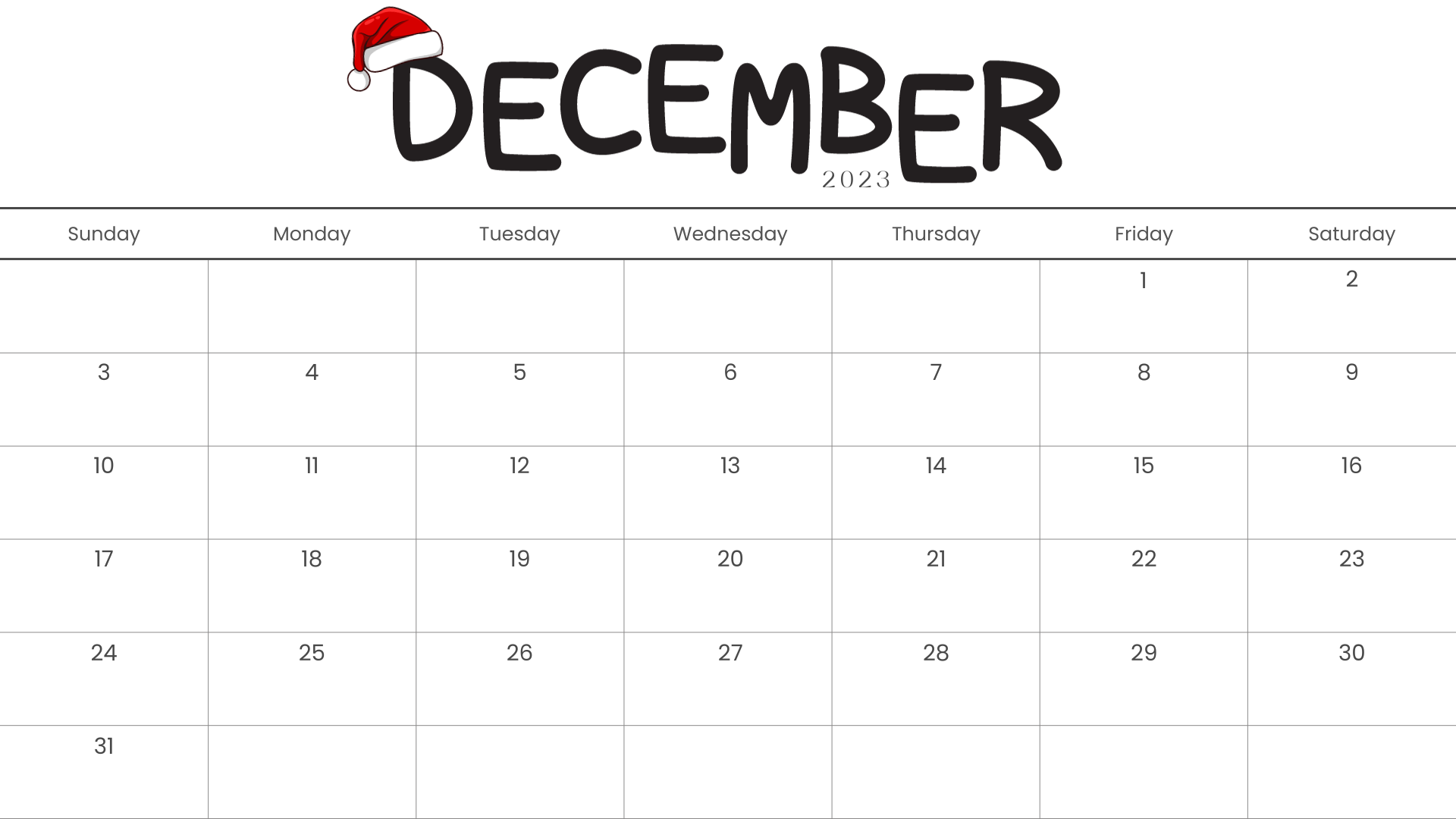 Looking for a free printable December 2023 calendar? Stay organized and plan your month with ease using my downloadable month December cute calendars. Sunday start blank December calendars and planners! Use as work or school calendars.