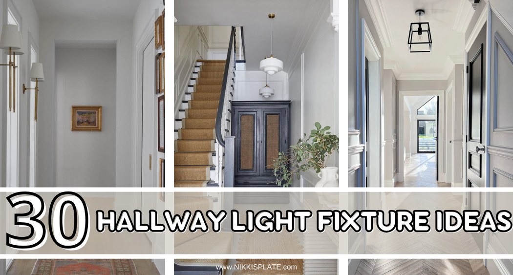 30 Hallway Light Fixtures: variety of luminous fixtures that guarantee to stylishly brighten up your corridors. Discover modern, traditional, and whimsical lighting ideas to elevate your hallway decor. Because it's not just a passage, it's part of your home.