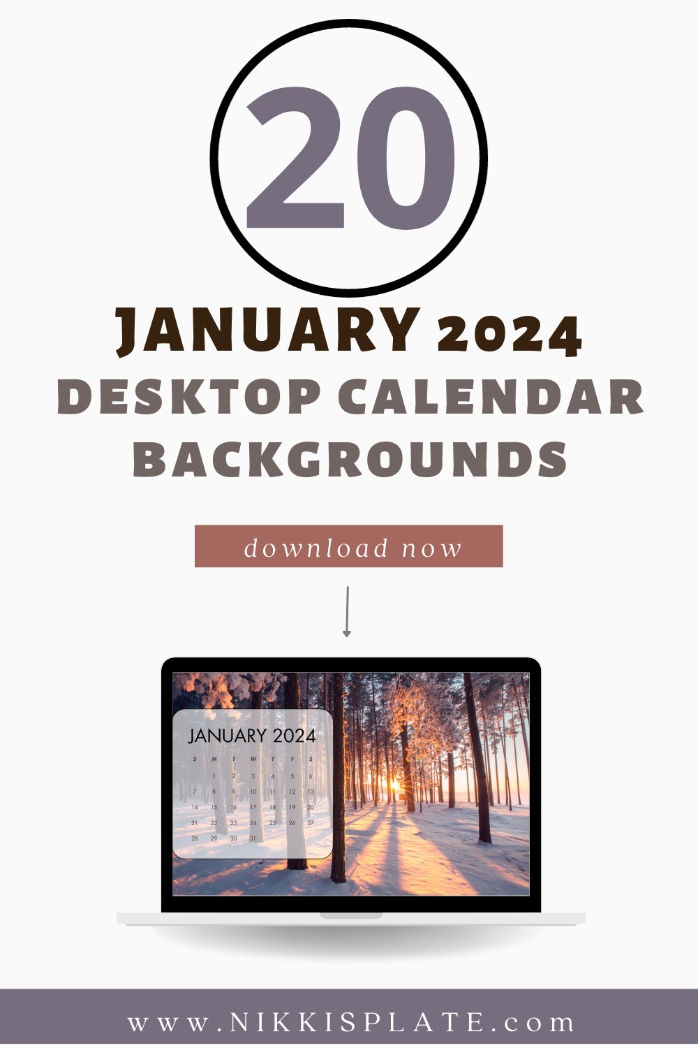 Free January 2024 Desktop Calendar Backgrounds; Here are your free January backgrounds for computers and laptops. Tech freebies for this month!