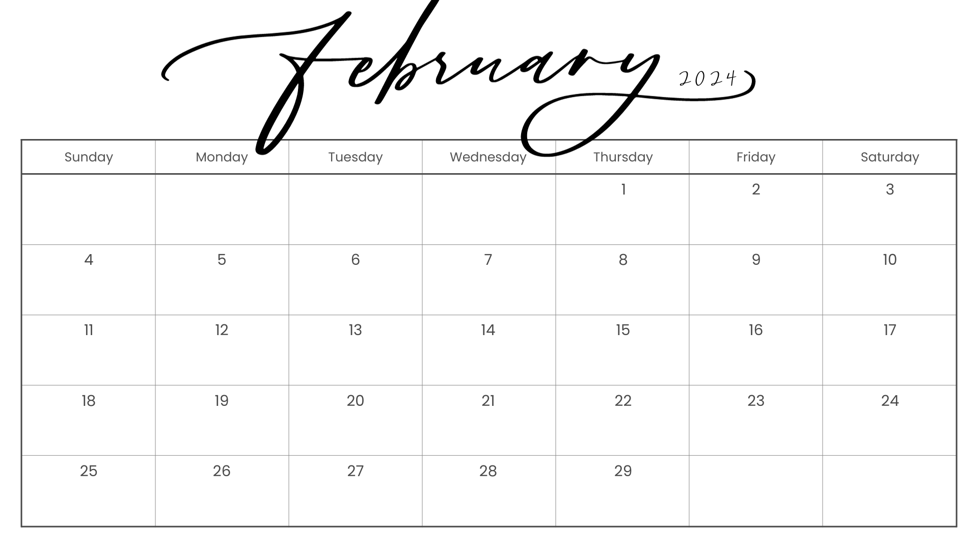 2024 February Calendar Template Microsoft Word Free November 2024
