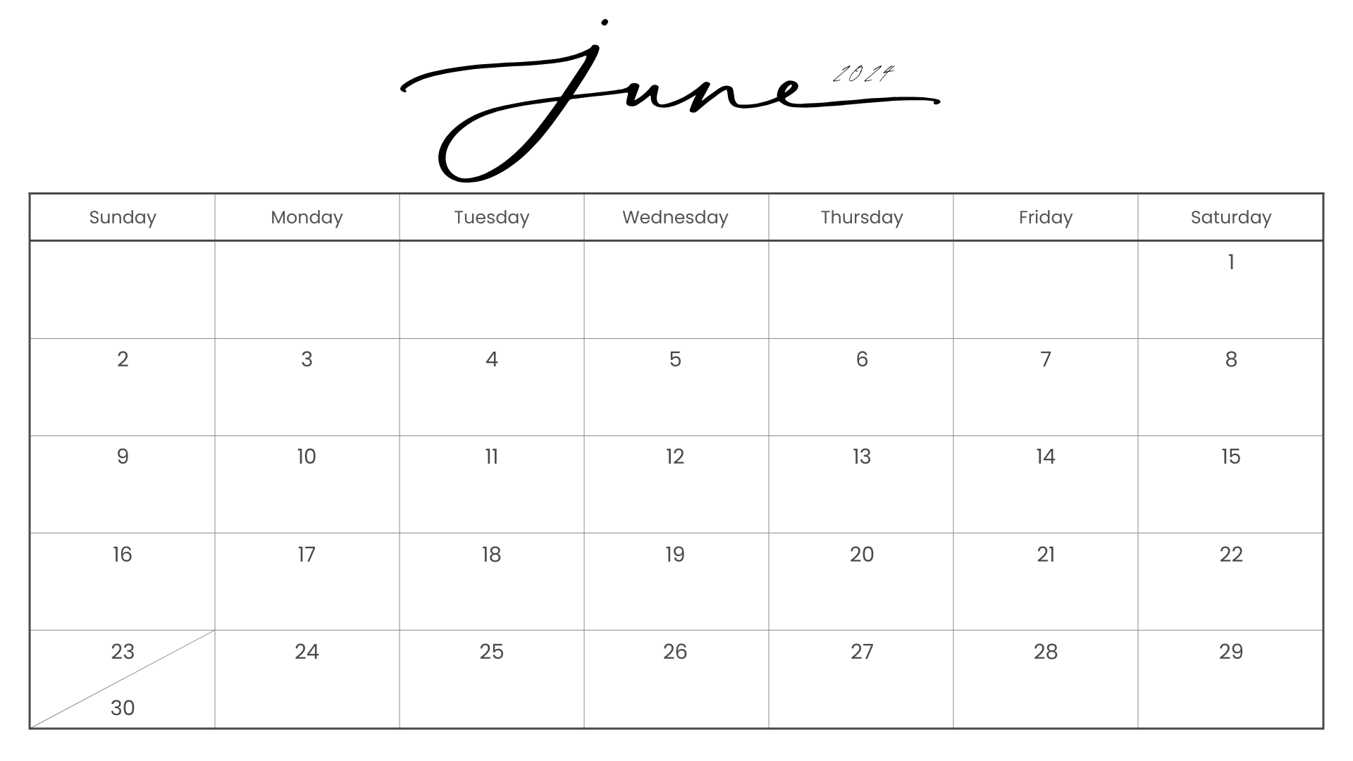 Looking for a free printable JUNE 2024 calendar? Stay organized and plan your month with ease using my downloadable month JUNE cute calendars. Sunday start blank JUNE calendars! Use as work or school calendars.