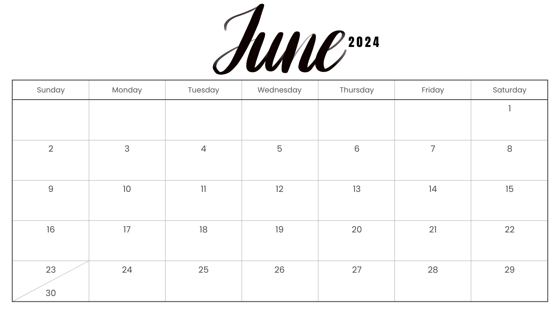 Looking for a free printable JUNE 2024 calendar? Stay organized and plan your month with ease using my downloadable month JUNE cute calendars. Sunday start blank JUNE calendars! Use as work or school calendars.