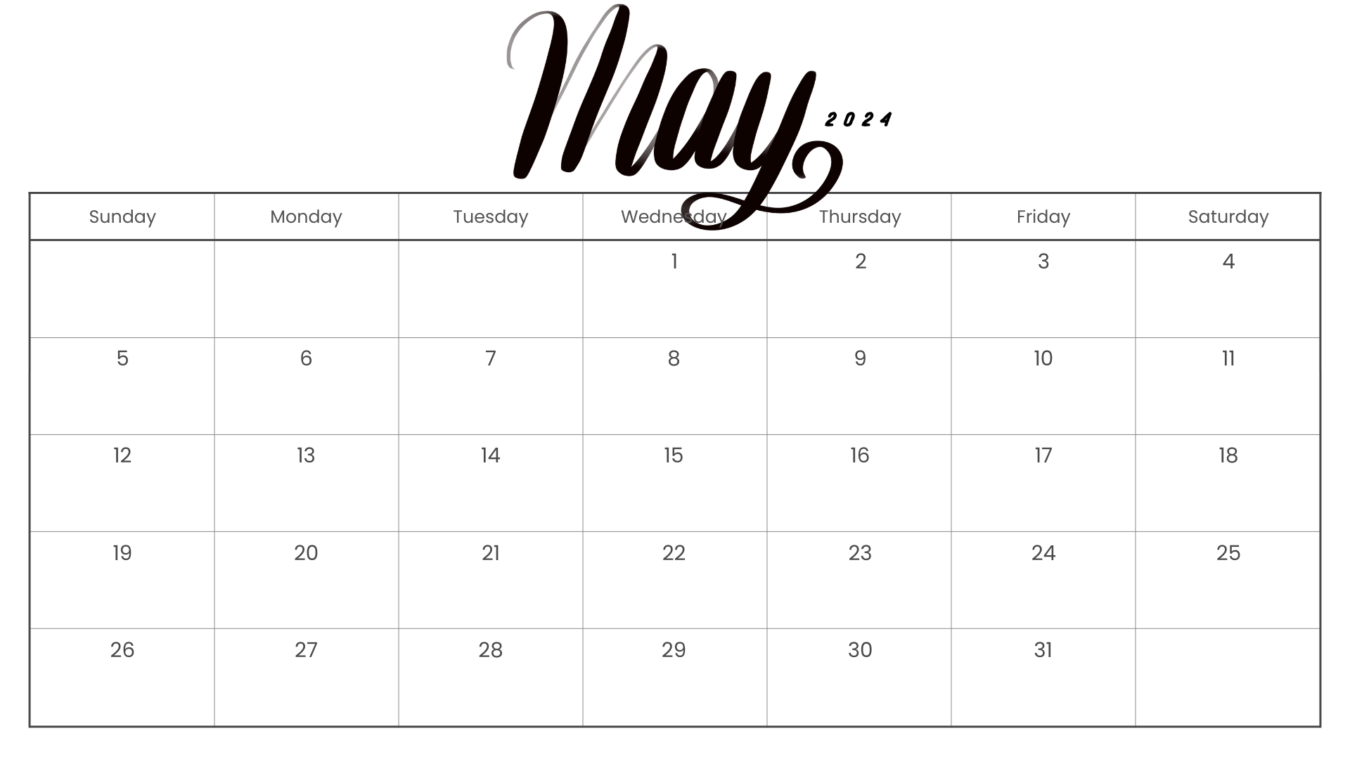 10 FREE PRINTABLE MAY 2024 CALENDAR TEMPLATES - NP 10-free-printable-may-2024-calendar-templates-np