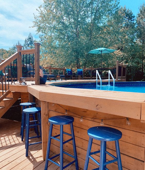 20 brilliant above ground pool bar ideas that'll turn your backyard into the hottest chill zone of the summer. Get ready for endless fun in the sun!