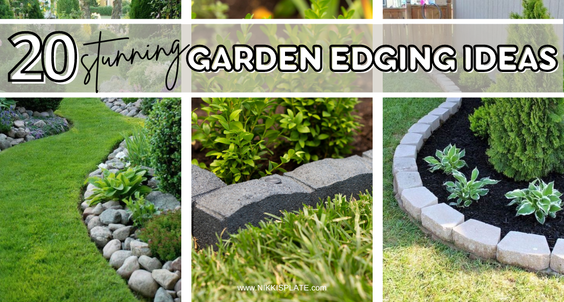 Discover 20 top garden edging ideas that'll elevate your outdoor space from plain to paradise. Perfect for green thumbs looking to add a touch of creativity and charm!