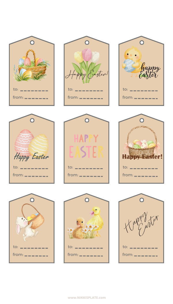 36 Free Printable Easter Gift Tags - Spruce up your Easter gifts with my adorable collection of 36 free printable gift tags. Perfect for every style, they're easy to download, print, and add that personal touch to your Easter surprises. Dive in, get creative, and make your gifts stand out!