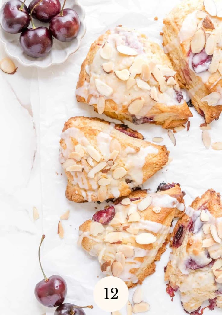 Almond Cherry Sourdough Scones - Discover 15 of the best sourdough scone recipes—sweet, savory, and perfect for using up sourdough discard. Easy, flavorful, and ideal for any season. 