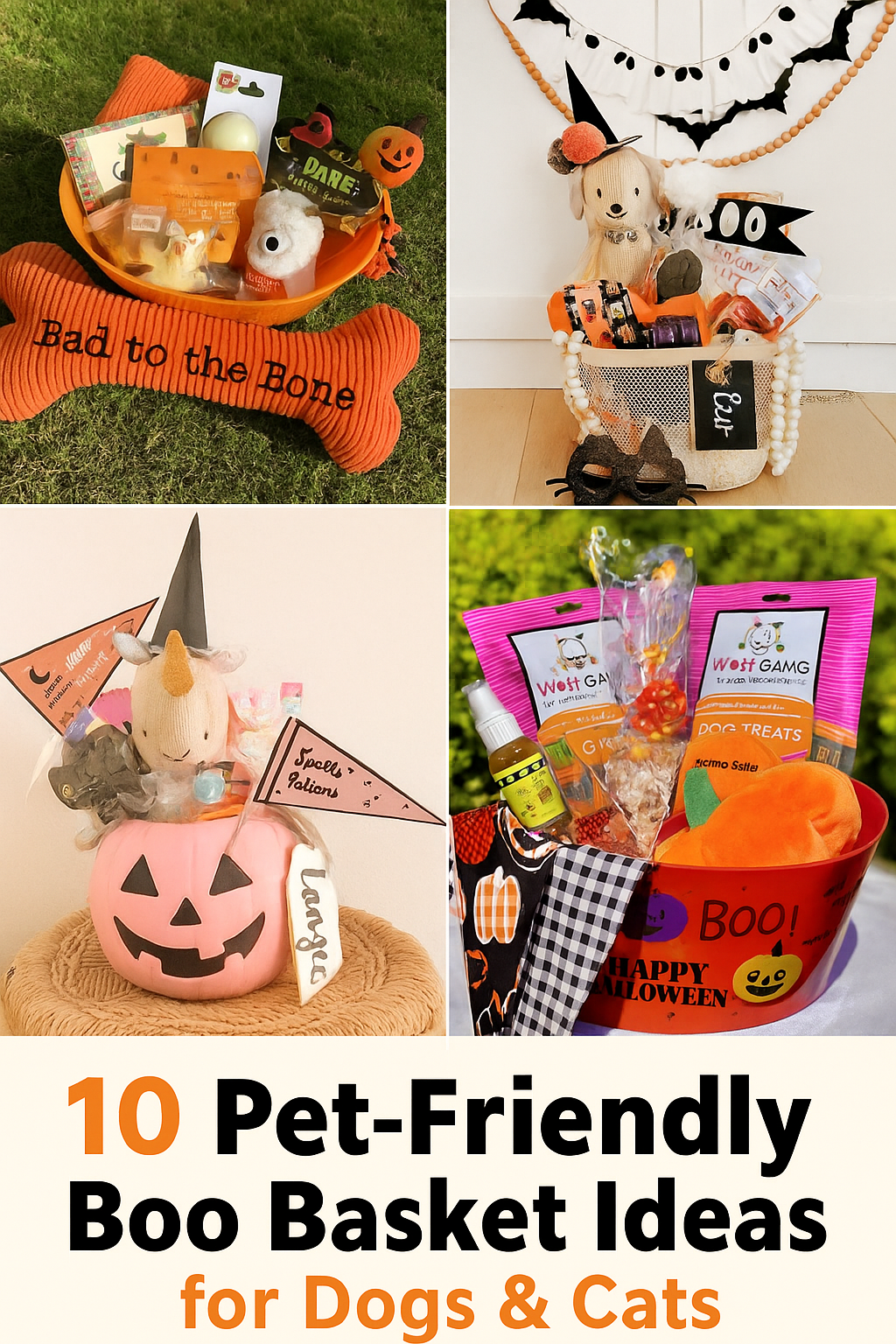 Looking for creative ways to include your pets in the Halloween fun? These 10 pet-friendly boo basket ideas are packed with safe treats, toys, and festive flair for your dog or cat. Perfect for gifting or spoiling your own furry friend this spooky season! 🐶🎃🐱