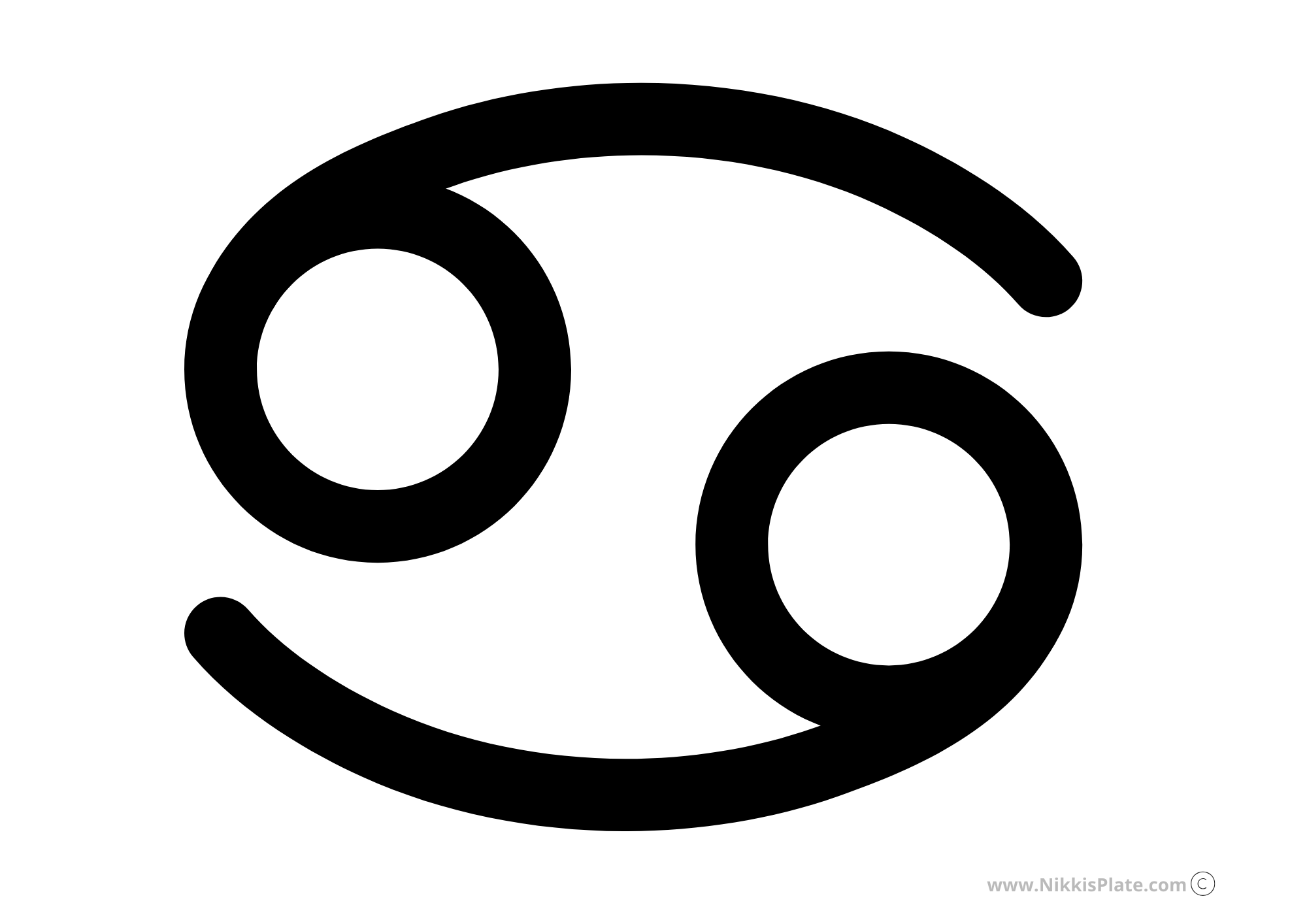 Cancer FREE Zodiac Pumpkin Carving Stencils (Printables)