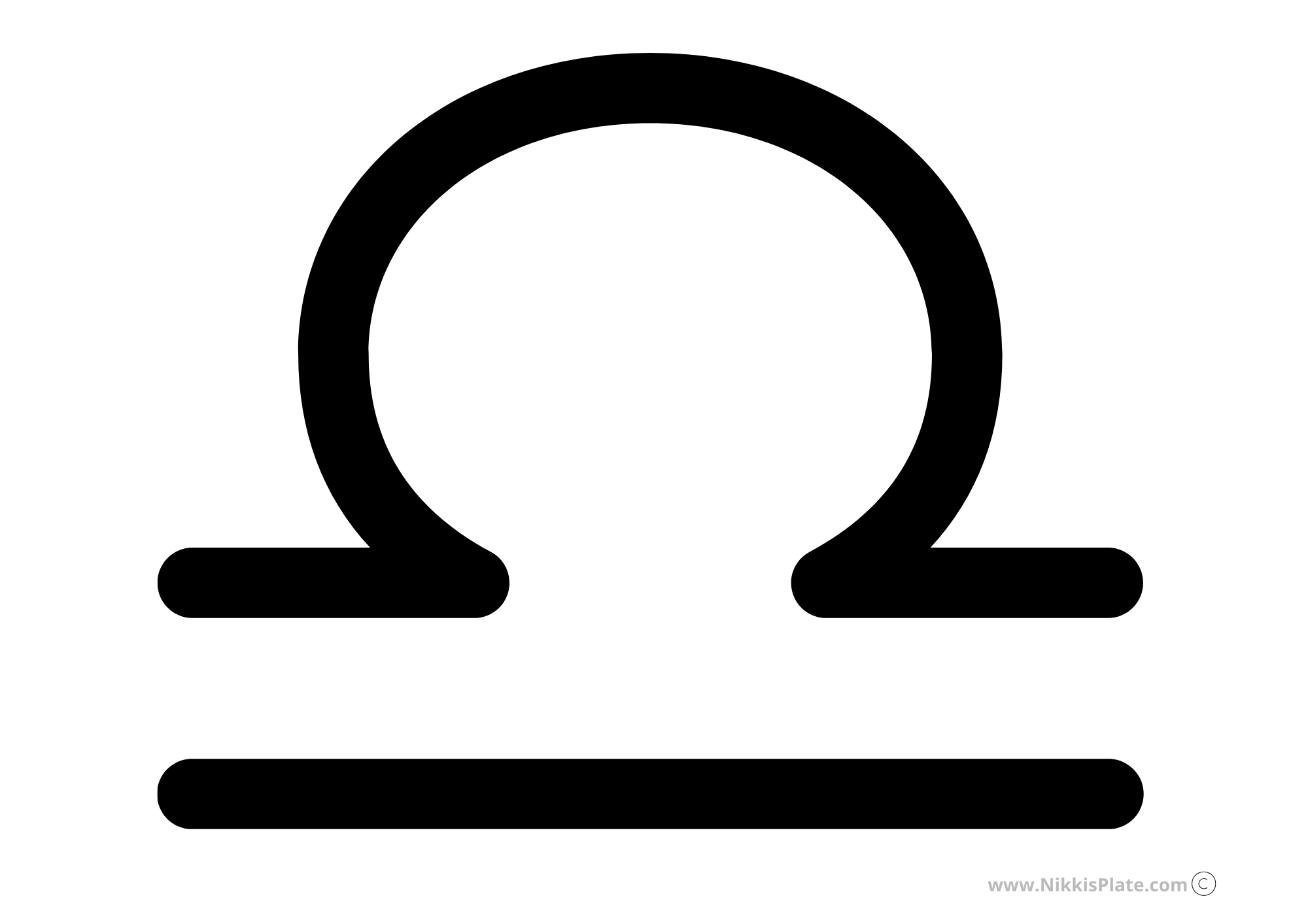 Libra FREE Zodiac Pumpkin Carving Stencils (Printables)