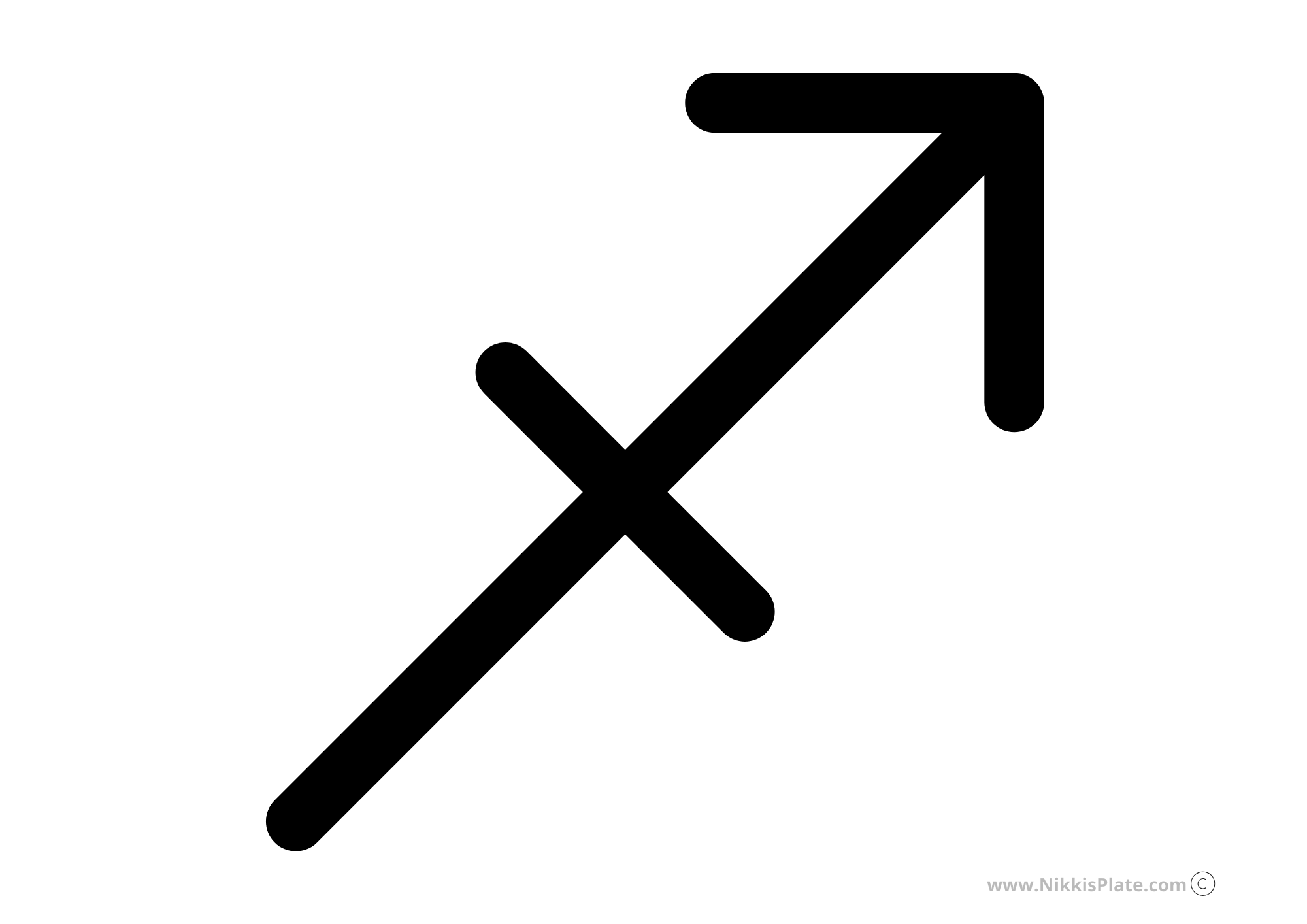 Sagittarius FREE Zodiac Pumpkin Carving Stencils (Printables)
