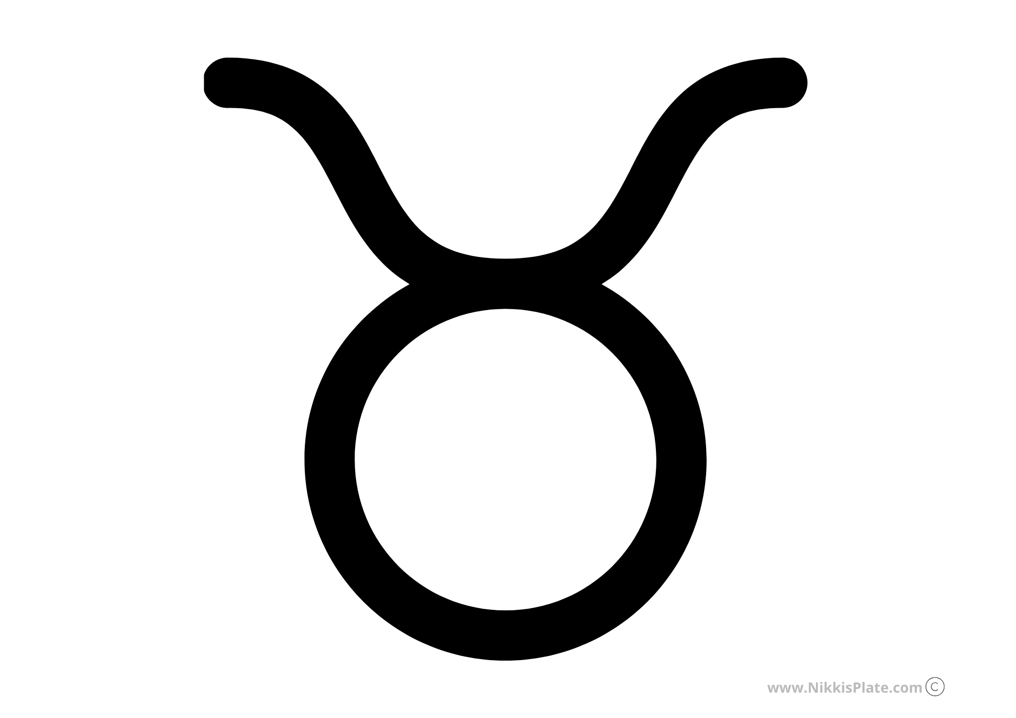 Taurus FREE Zodiac Pumpkin Carving Stencils (Printables)
