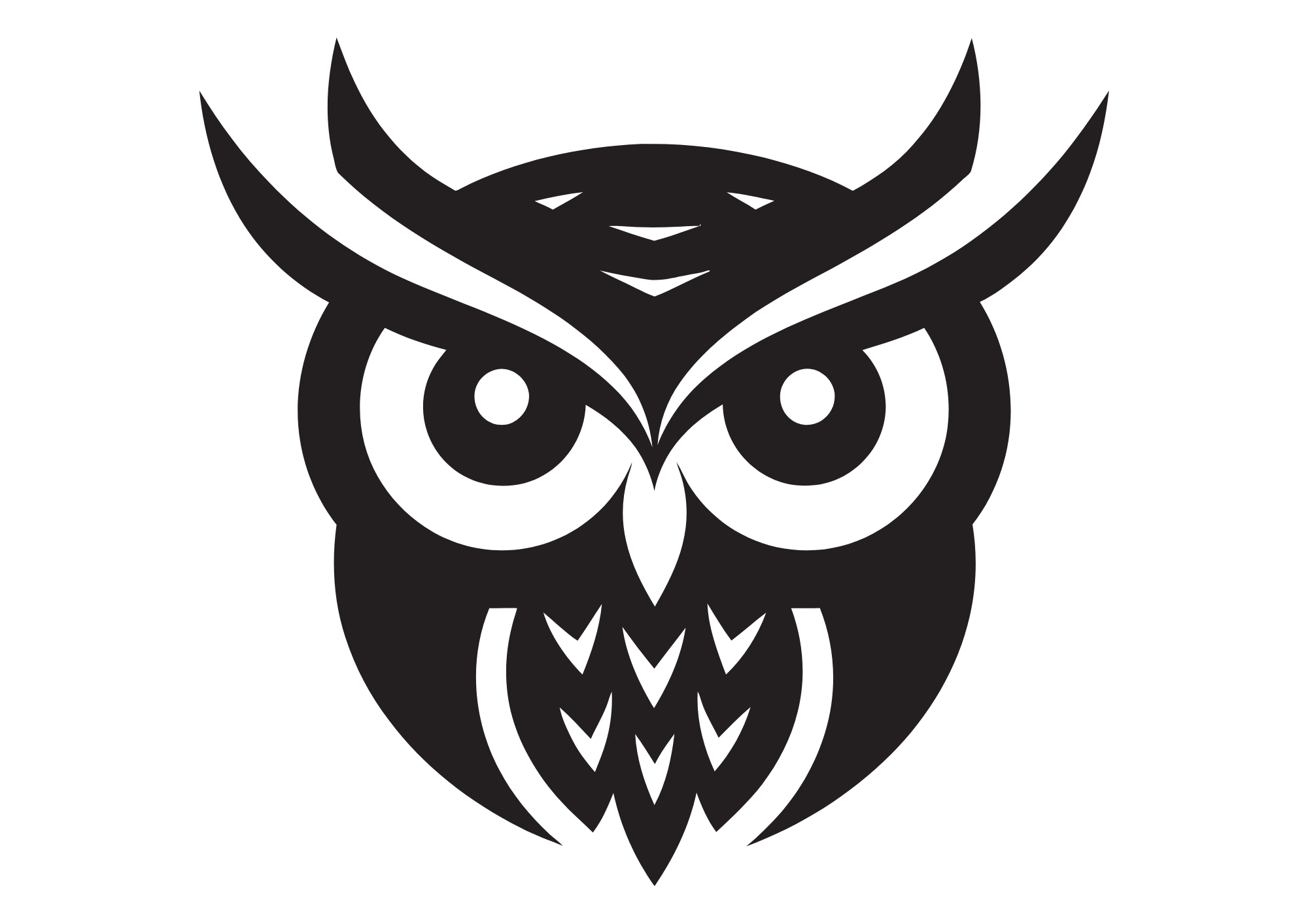 FREE Owl Pumpkin Carving Stencils (Printables) - Create a haunting vibe with this simple shadow-style owl design. Place a candle inside your pumpkin and watch the silhouette glow eerily in the night.