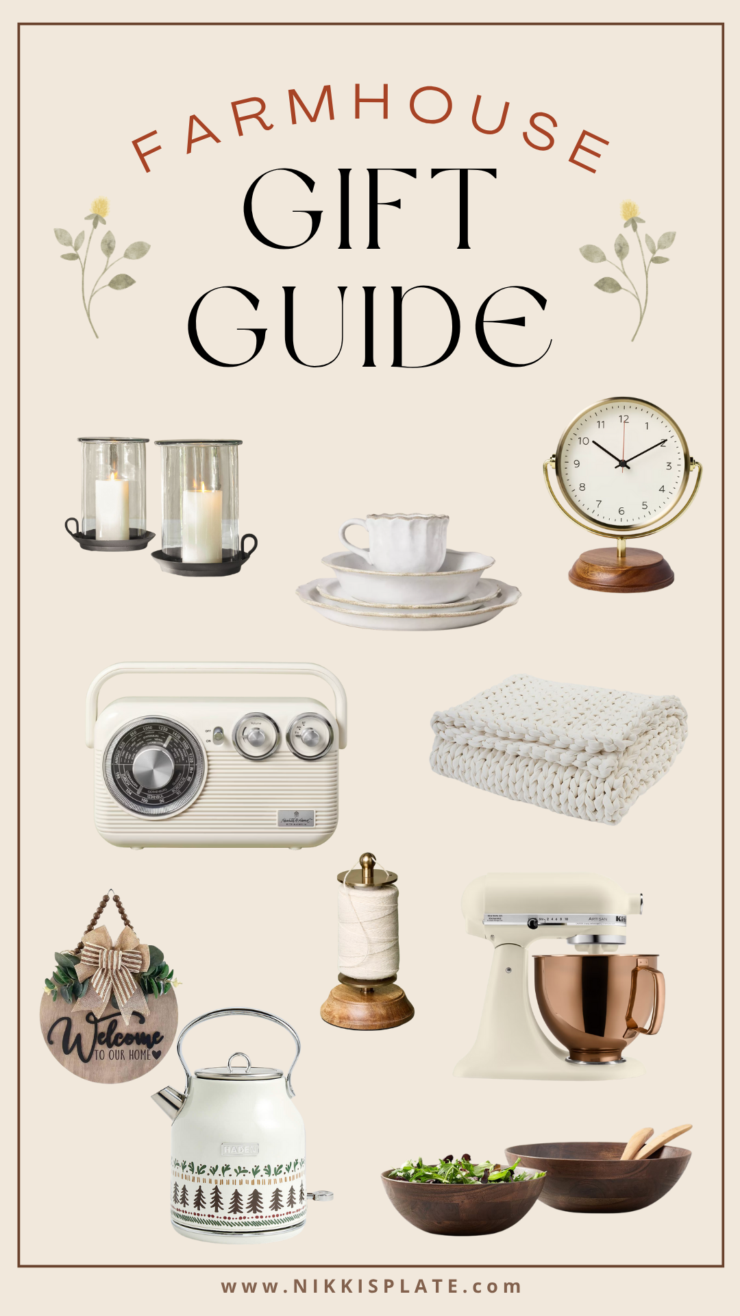 Discover 25 cozy farmhouse home gifts and decor ideas for 2025. Perfect for rustic home lovers, farmhouse enthusiasts, and anyone who adores cozy charm.