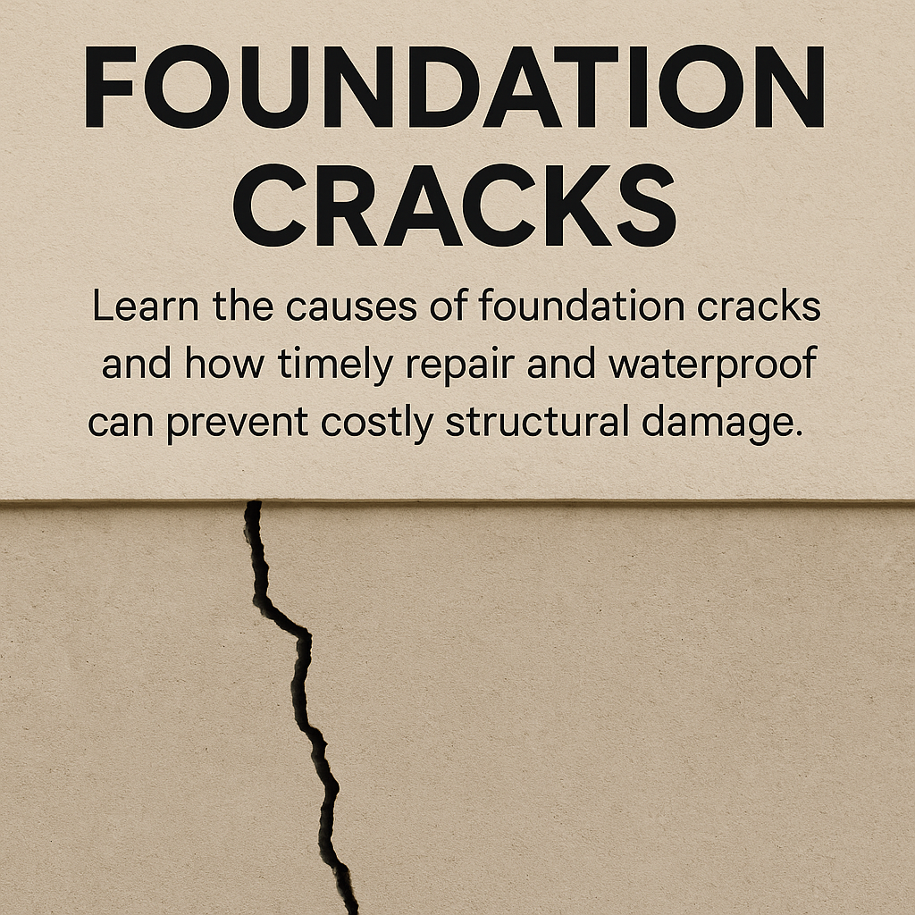 Foundation cracks can signal anything from normal settling to serious structural issues. Learn the types of foundation cracks, their causes, and repair solutions like epoxy injections, carbon fiber straps, and basement waterproofing to protect your home from costly damage.