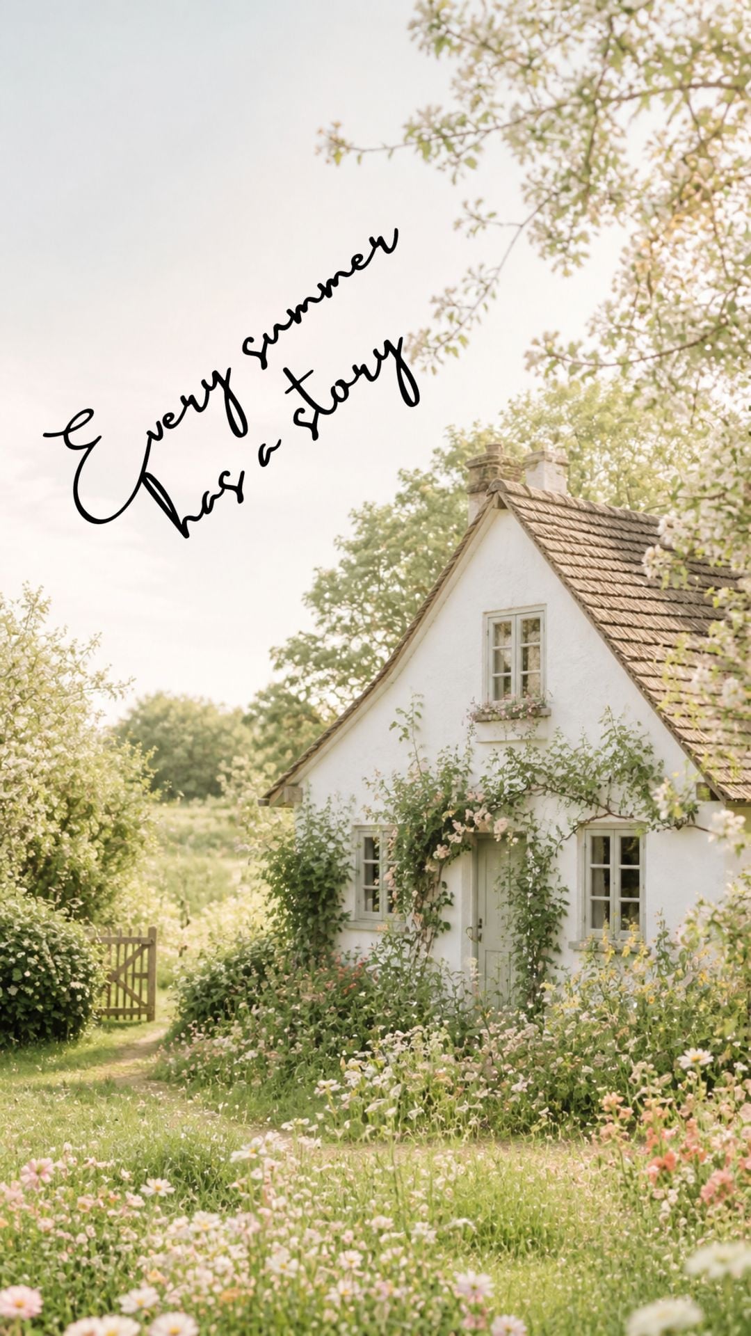 Inspirational summer phone wallpaper with