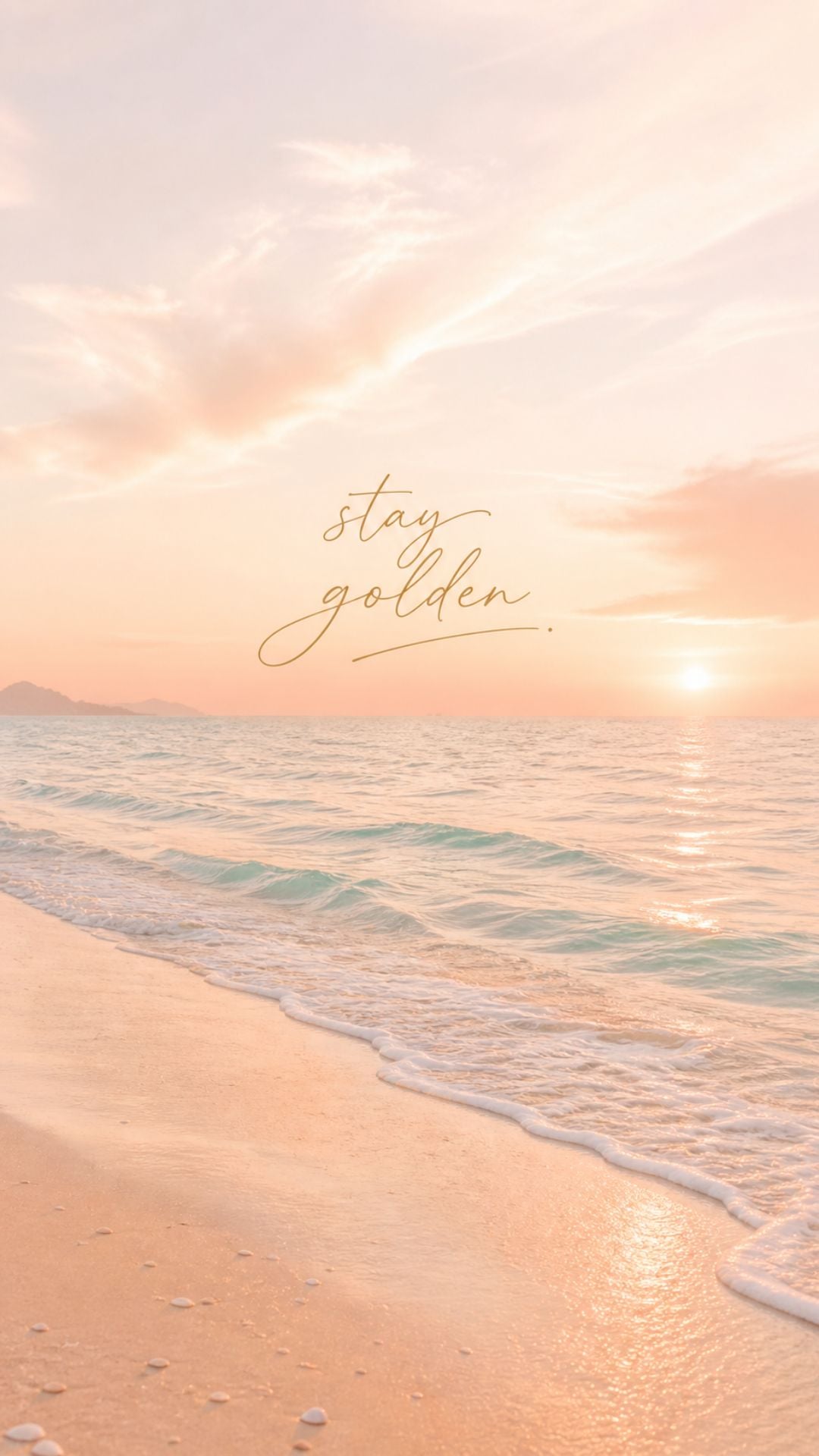 Minimal summer iPhone wallpaper with