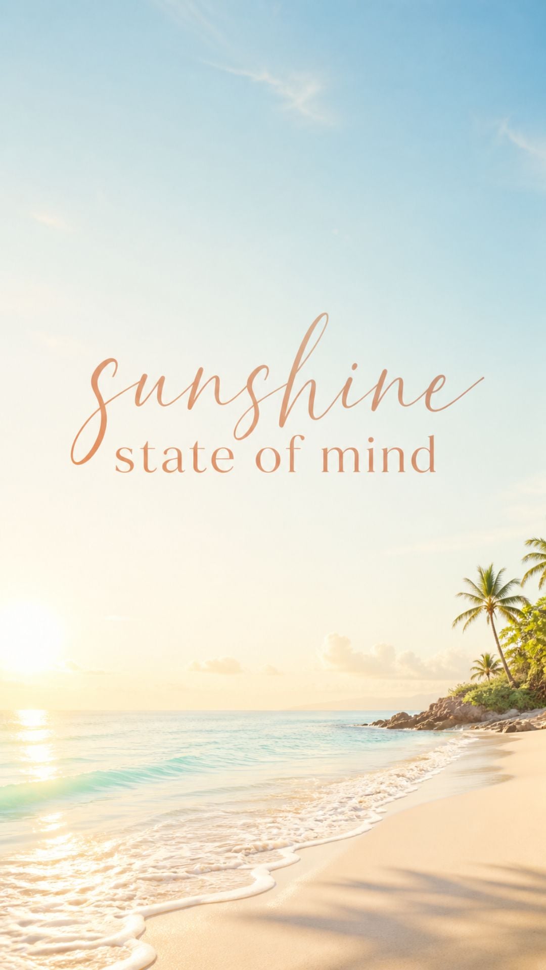 Summer quote iPhone wallpaper with